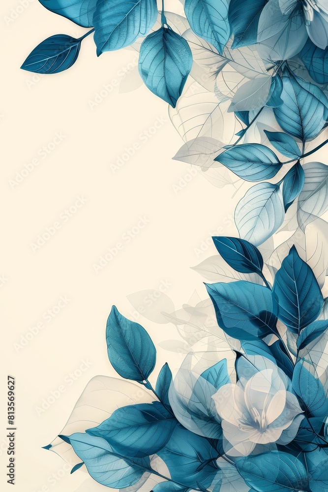 Poster muted professional banner showcasing a tranquil design palette with a soft gradient, ideal for moder