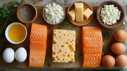 Vitamin D Opt for foods fortified with vitamin D like fortified milk, fatty fish such as salmon AI...