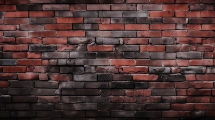 Texture of Red Painted Brick Wall as Background, Texture, red painted brick wall, background