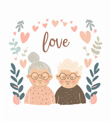Joyful Moments Captured. A Vibrant Vector Illustration of Grandparents Day Celebration