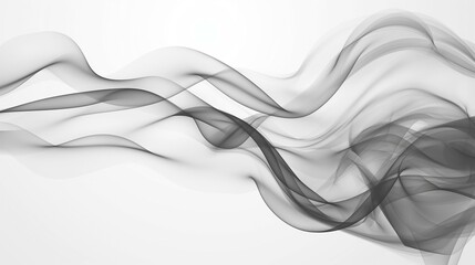 Obraz premium Black white gradient, soft abstract wave pattern design