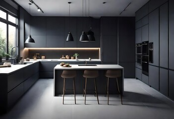 modern kitchen interior