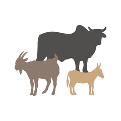 Eid Al-Adha Sacrifice Animal Silhouette