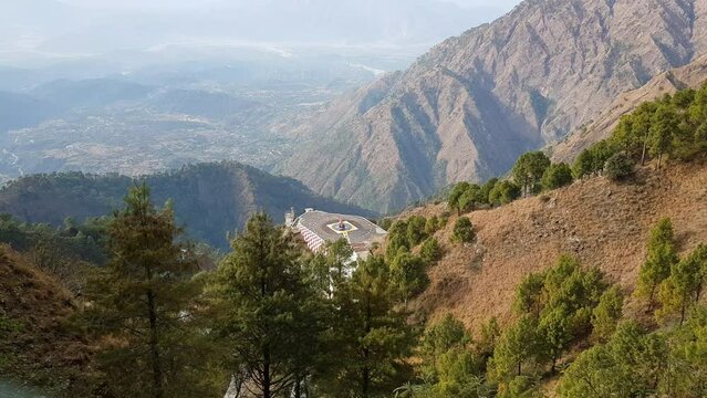 Helipad in mountains