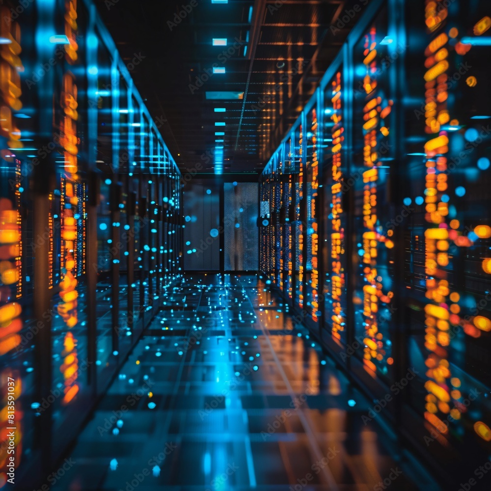 Poster data centers: securing the future with advanced backup solutions.