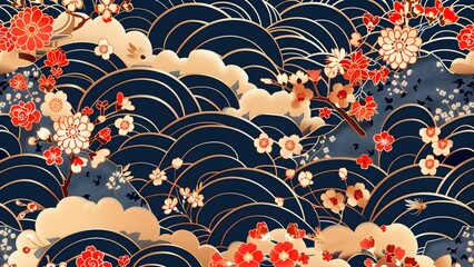 Japan abstract background traditional