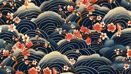 Japan abstract background traditional