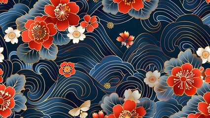 Japan abstract background traditional