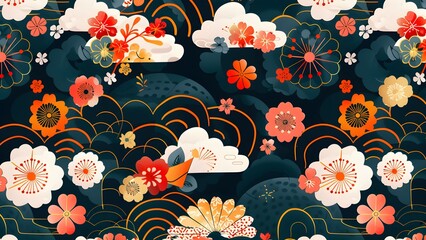 Japan abstract background traditional