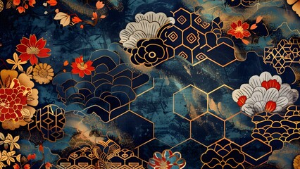 Japan abstract background traditional