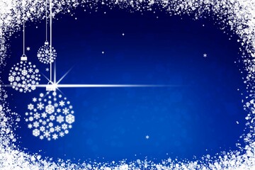 Digital render of a beautiful Christmas greetings background with ornaments © Wirestock