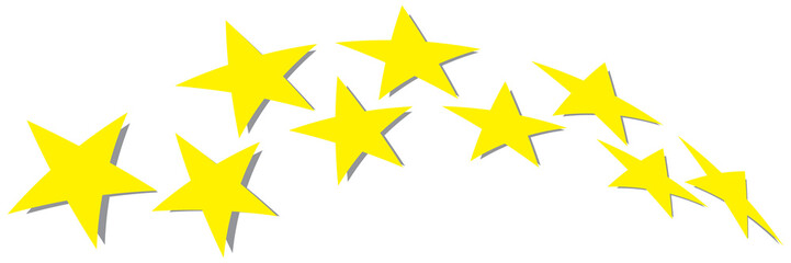 five star icon on white background. 5 star sign. Five star rating. Five stars icon Vector. 