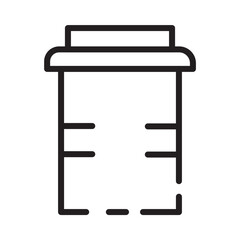 Cup Drink Hot Line Icon