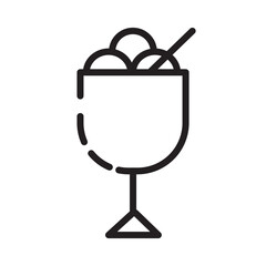 Shop Ice Cream Line Icon