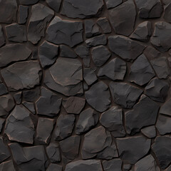 2D seamless texture of stones