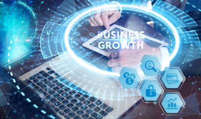 Business growth. Development and growth concept.
