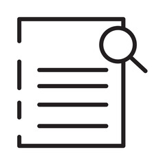 Audit Business Management Line Icon