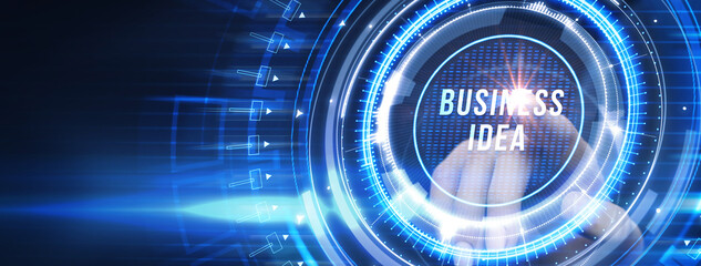 Business idea concept.Business, Technology, Internet and network concept.