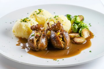 Savory Andouille Cornbread Stuffed Quail