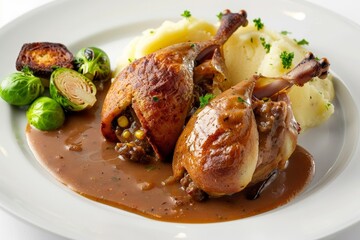 Succulent Quail with Rich Red Eye Gravy