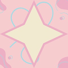 Pink gredient background abstract background with stars ice cream background