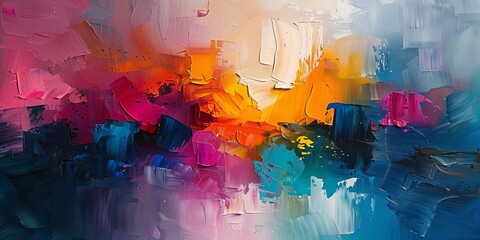 Abstract Painting. Contemporary Art Texture Background.