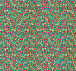 Allover rose floral pattern with background