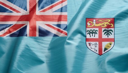 Fabric and Wavy Flag of Fiji