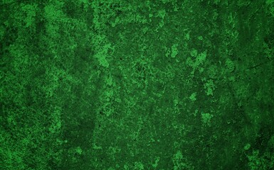 Scraped green background, Green Abstract Background, Green cracked wood background, Green textured paper or concrete wall wide banner background