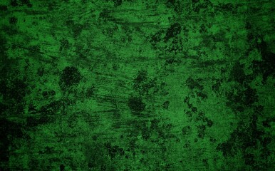 Scraped green background, Green Abstract Background, Green cracked wood background, Green textured paper or concrete wall wide banner background