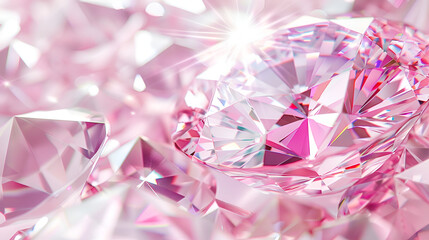 Free photo bright pink diamonds arrangement