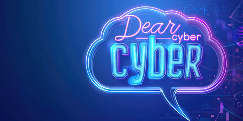 Cyber Monday Glitch Banner. Cyberpunk-Style Promotion with Distorted Text and Glowing Effects
