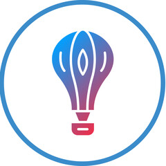 Obraz premium Vector Design Air Ballon Icon Style