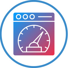 Vector Design Page Speed Icon Style