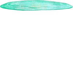 Abstract watercolor shapes transparent background.