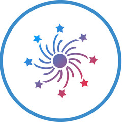 Vector Design Firework Icon Style