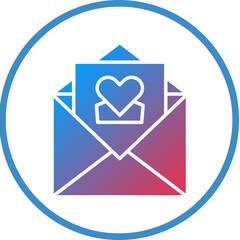 Vector Design Love Letter Icon Style
