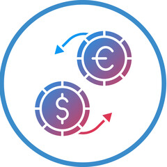 Vector Design Exchange Rate Icon Style