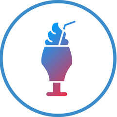 Vector Design Milkshake Icon Style