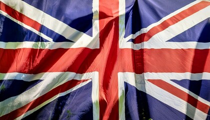 Fabric and Wavy Flag of United Kingdom