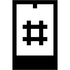 Vector Icon hashtag, hashtags, hash key, social network, social