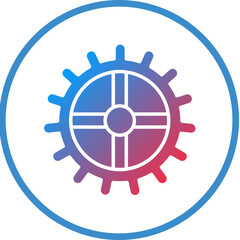 Vector Design Cogwheel Icon Style