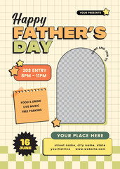 Naklejka premium Father's Day Flyer