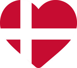 Heart icon Denmark flag