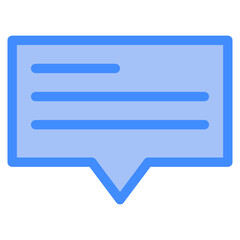talk, comment, dialogue, communication, chat box Icon