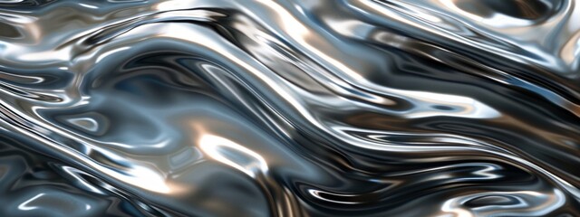 Abstract silver metal texture background, steel plate pattern, shiny surface with reflection, high resolution, highly detailed