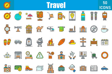 Travel Icons Set.Web and mobile icons.Vector illustration