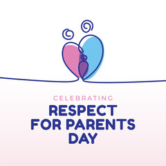 vector graphic of Respect For Parents Day ideal for Respect For Parents Day celebration.