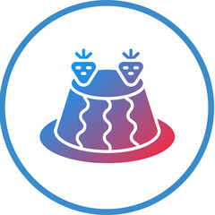 Vector Design Pudding Icon Style