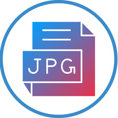 Vector Design JPG Icon Style